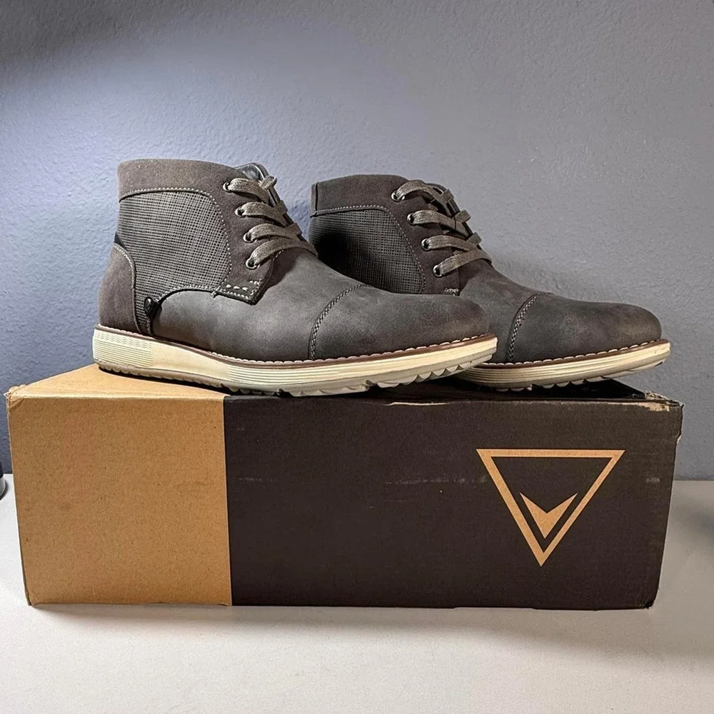 Vance‎ Co Men's Austin Grey Cap Toe Boot 8.5